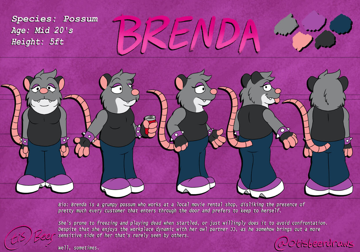 Brenda model sheet